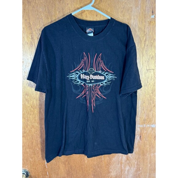 Vintage‎ Harley Davidson Motorcycles North Tonawanda NY New York Eagle Shirt XL - Picture 1 of 9